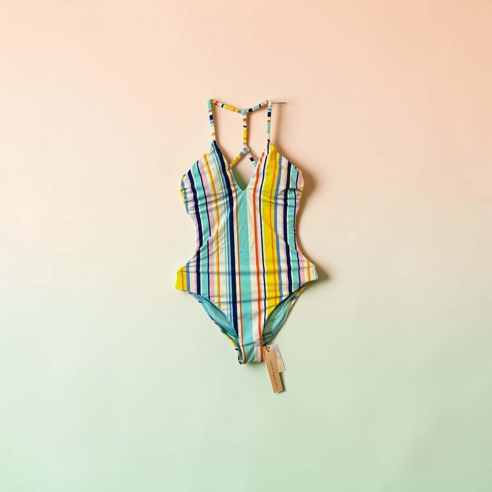 Nanette Lepore Amalfi Coast Stripe Goddess One Piece Swimsuit